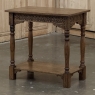 19th Century Rustic Hand Carved Oak Renaissance Revival Side Table