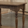 19th Century Rustic Hand Carved Oak Renaissance Revival Side Table