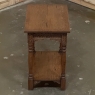 19th Century Rustic Hand Carved Oak Renaissance Revival Side Table