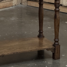 19th Century Rustic Hand Carved Oak Renaissance Revival Side Table