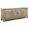 18th Century Country French Louis XIV Buffet in Stripped White Oak