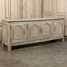 18th Century Country French Louis XIV Buffet in Stripped White Oak
