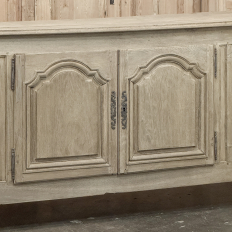 18th Century Country French Louis XIV Buffet in Stripped White Oak