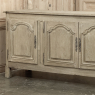 18th Century Country French Louis XIV Buffet in Stripped White Oak