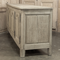 18th Century Country French Louis XIV Buffet in Stripped White Oak