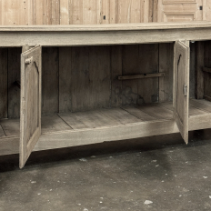 18th Century Country French Louis XIV Buffet in Stripped White Oak