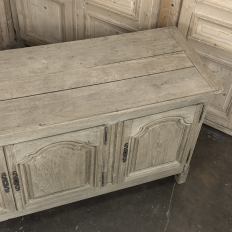 18th Century Country French Louis XIV Buffet in Stripped White Oak