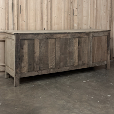 18th Century Country French Louis XIV Buffet in Stripped White Oak
