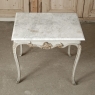18th Century French Painted and Gilded Carrera Marble Top Table, Circa 1760.