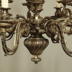 Antique Baroque Style Bronze Chandelier