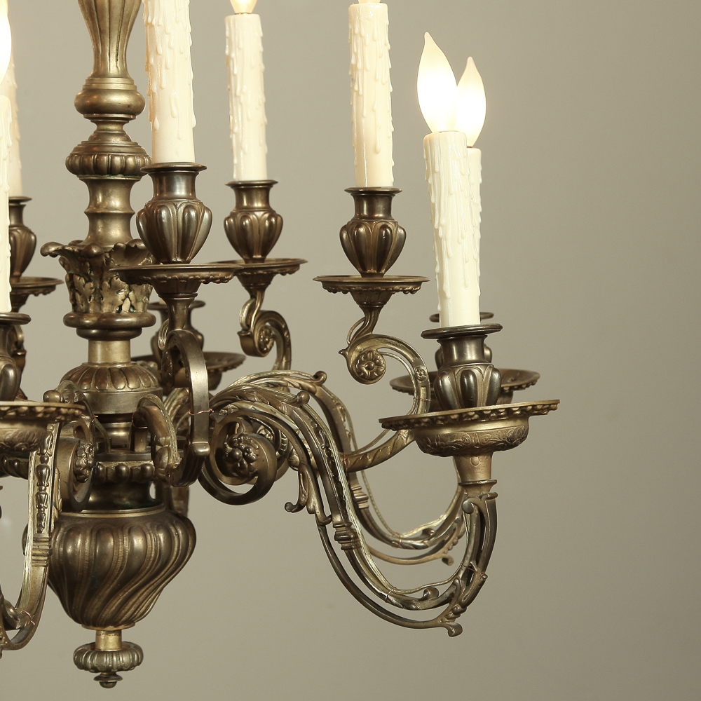 Baroque Style Bronze Chandelier Inessa Stewart's Antiques