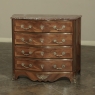 19th Century French Louis XIV Marble Top Commode with Marquetry