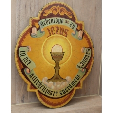 Hand Painted Religious Plaque