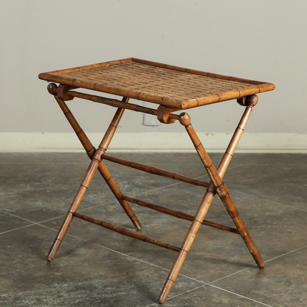 Bamboo Folding Table Inessa Stewart's Antiques