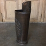 19th Century Embossed Brass Umbrella Stand ~ Trash Can