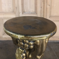 Antique Italian Giltwood Baroque Pedestal